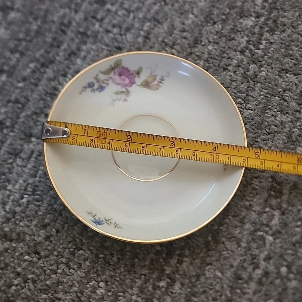 H&C Co. Selb Bavaria Germany Heinrich Teacup And Saucer,  Cream Color